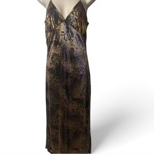 Metallic  Midi ‎ Dress